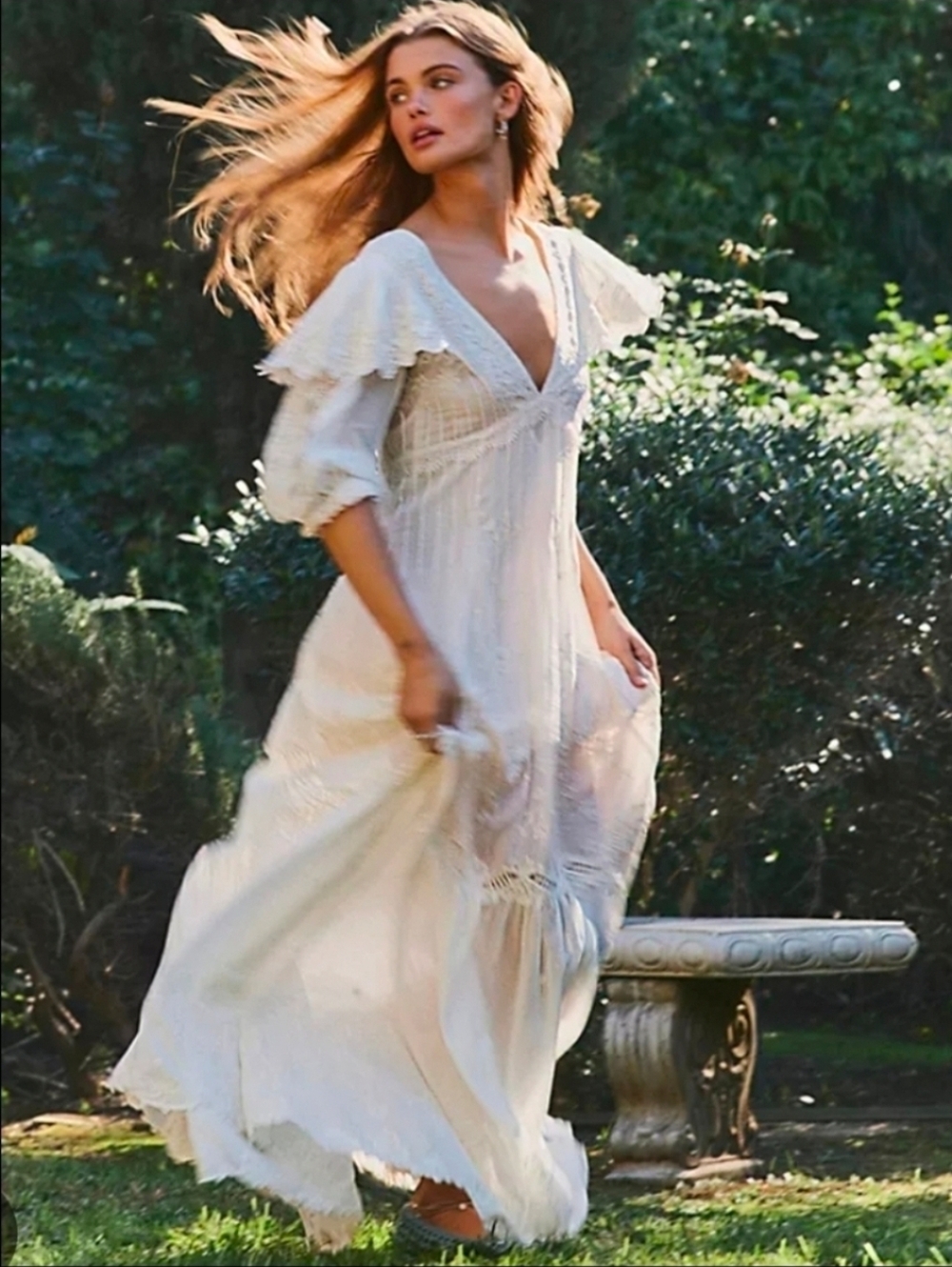 FREE PEOPLE SWEET TEA MAXI DRESS SMALL